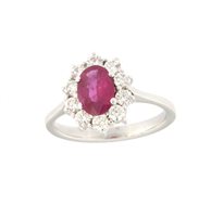 Anello Soranzo Gioielli Donna Pietre Preziose in Oro bianco Rubino 1.30 Ct GI10408902 - GI10408902